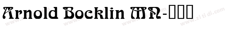 Arnold Bocklin MN字体转换